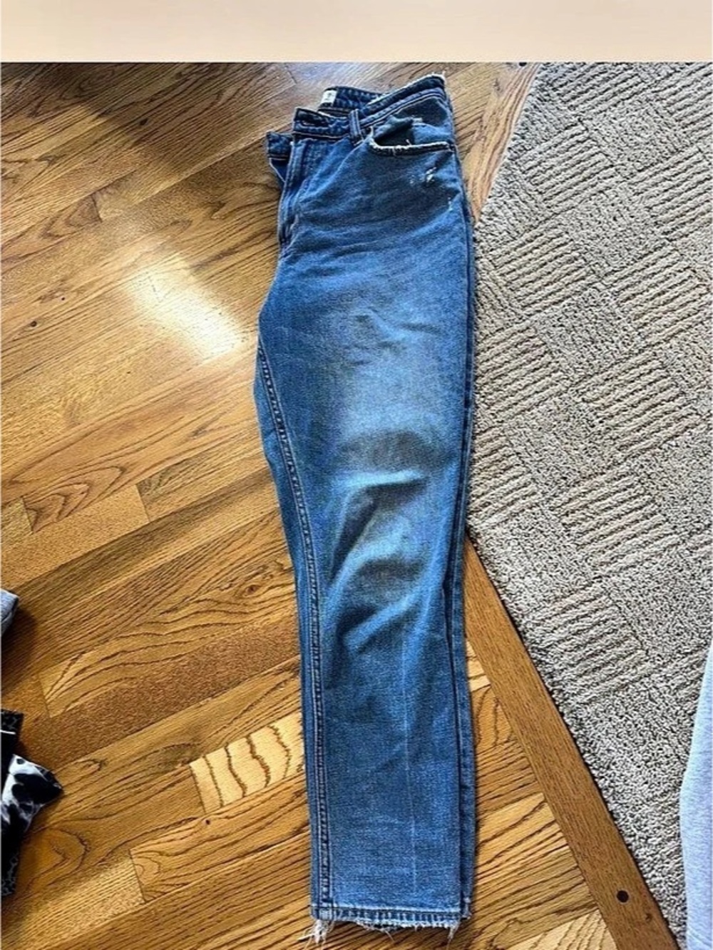 Abercrombie & Fitch Curve Love The Skinny High Rise Blue Jeans Waist 3S